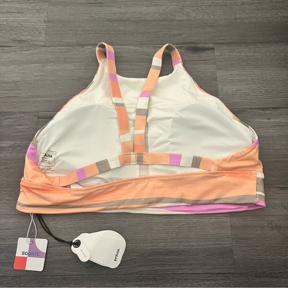 prAna Women’s XL Marine Street Swimsuit Top High Neck Multicolor Swimming - Picture 6 of 9